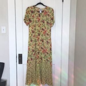 Vintage BFA Classics mixed floral print maxi dress small